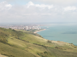 View over Eastbourne from Beachy Head