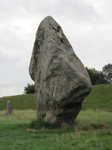 Stone at Avebury that looks like a face with an enormous nose