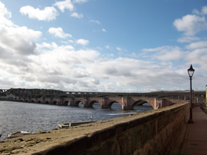 Three Bridges over the River Tweed at Berwick-upon-Tweed