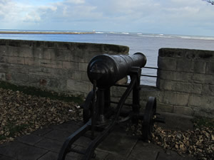 Cannon on Ramparts looking out towards the sea