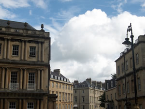 Bath Skyline looking down Brock Street from the Circus