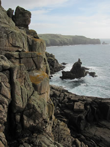 Cornwall - looking towards Land's End from Sennen Cove