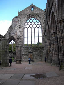 Holyroodhouse Abbey ruins