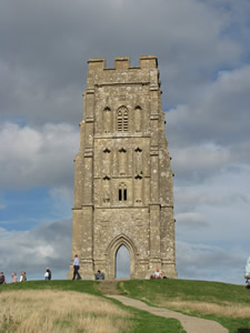 St Michael's Tower atop Glastonbury Tor