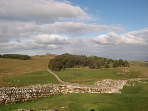 Hadrian's Wall at Housestead's Roman Fort