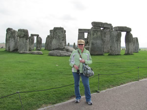 Anna at Stonehenge