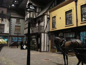 Victorian Street inside York Castle Museum